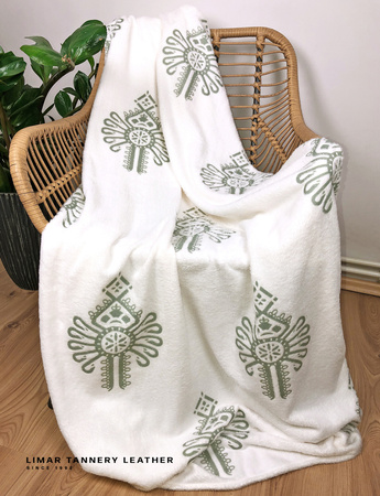 Koc MINKY POLAR szara parzenica 3D na białym tle