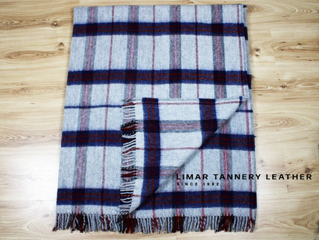 Koc wełniany z frędzlami 05