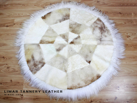 Dywan ze skór owczych