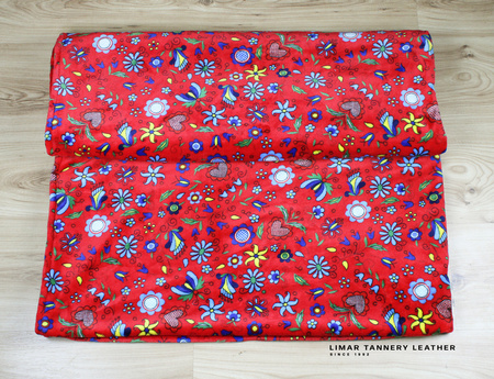 Koc MINKY POLAR czerwona łączka 150x200cm