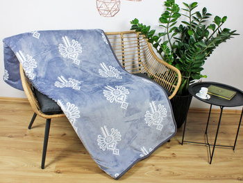 Koc wełniany z polarem