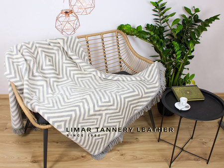 Koc bawełniany z frędzlami 1008-2