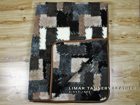 Koc wełniany PATCHWORK