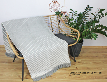 Koc bawełniany GROCHY kropki i kropeczki