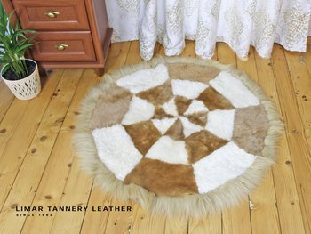 Dywan ze skór owczych
