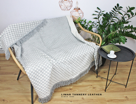 Koc bawełniany GROCHY kropki i kropeczki