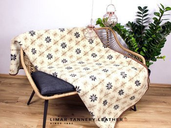 Koc wełniany GWIAZDKA CREAM