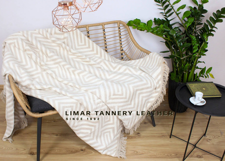 Koc bawełniany z frędzlami 1008-1