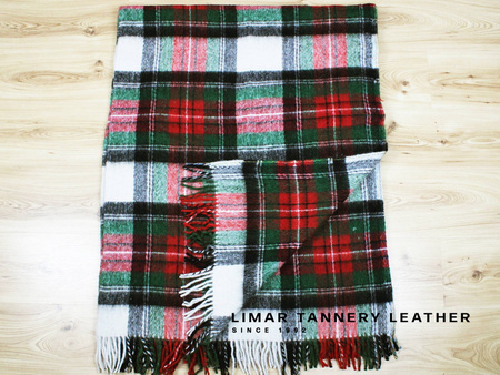 Koc wełniany z frędzlami 02