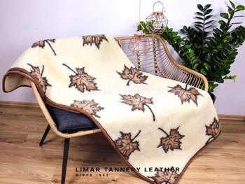 Koc wełniany LIŚĆ KLONU