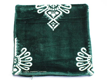 Poszewka minky-polar Biała parzenica na zielonym tle