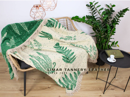 Koc bawełniany z frędzlami 1393-2