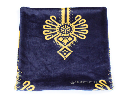 Poszewka minky-polar Beżowa parzenica na granatowym tle