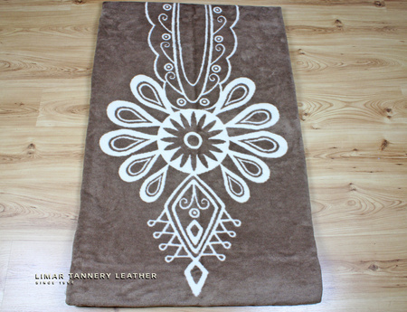 Koc bawełniany PARZENICA śmietankowo czekoladowa