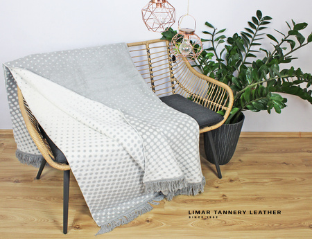 Koc bawełniany GROCHY kropki i kropeczki