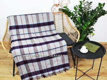 Koc wełniany z frędzlami 05