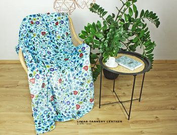 Koc MINKY POLAR błękitna łączka 150x200cm