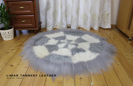 Dywan ze skór owczych
