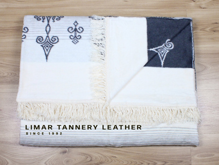 Koc bawełniany z frędzlami 0597-2