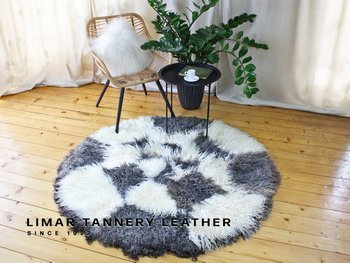 Dywan ze skór owczych GOTLAND 023d