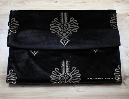 Koc MINKY POLAR parzenica złota na czarnym 150x200cm