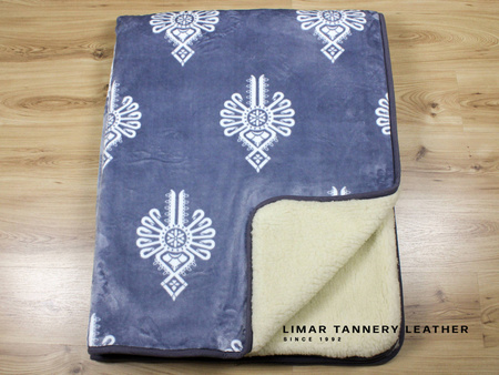 Koc wełniany z polarem