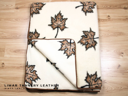 Koc wełniany LIŚĆ KLONU