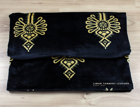 Koc MINKY POLAR parzenica beżowa na czarnym