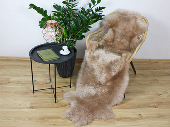 Dywan ze skór owczych dwójka CAPPUCCINO