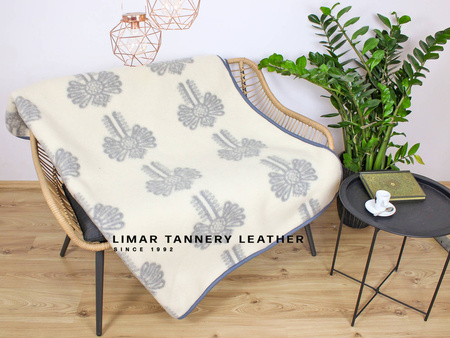 Koc wełniany PARZENICA SZARA