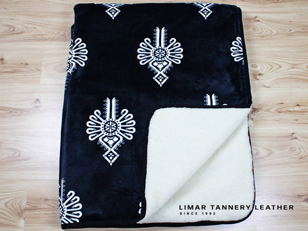 Koc wełniany z polarem