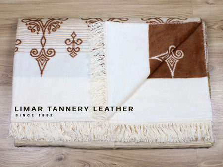 Koc bawełniany z frędzlami 0597-1