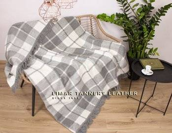 Koc bawełniany z frędzlami 1012-2