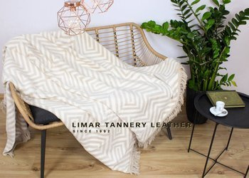 Koc bawełniany z frędzlami 1008-1