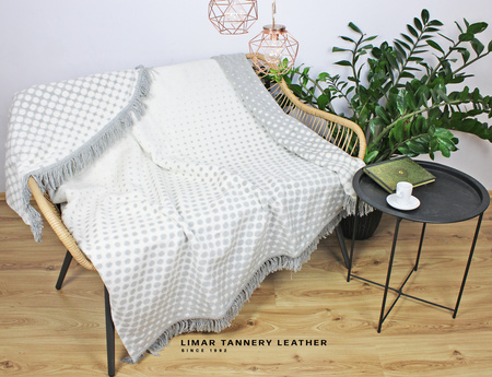 Koc bawełniany GROCHY kropki i kropeczki