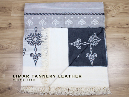 Koc bawełniany z frędzlami 0597-2