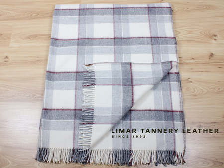 Koc wełniany z frędzlami 07