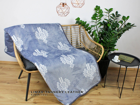 Koc wełniany z polarem