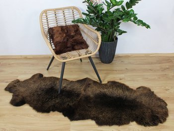 Dywan ze skór owczych dwójka BRĄZOWY